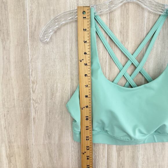 Lululemon Energy Bra Luxtreme Size 8 B/C Cup Fresh Teal Yoga Padded Workout Gym - Picture 8 of 10